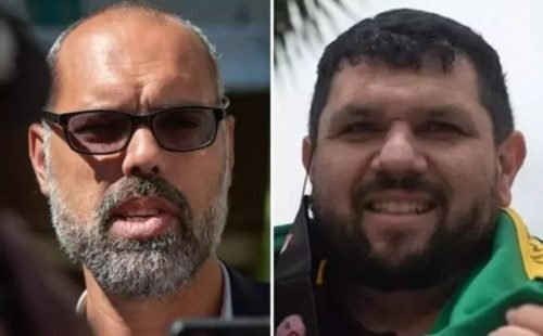 Allan dos Santos e Oswaldo Eustáquio moram atualmente no exterior (colagem)