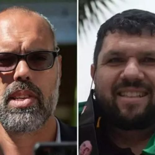 Allan dos Santos e Oswaldo Eustáquio moram atualmente no exterior (colagem)