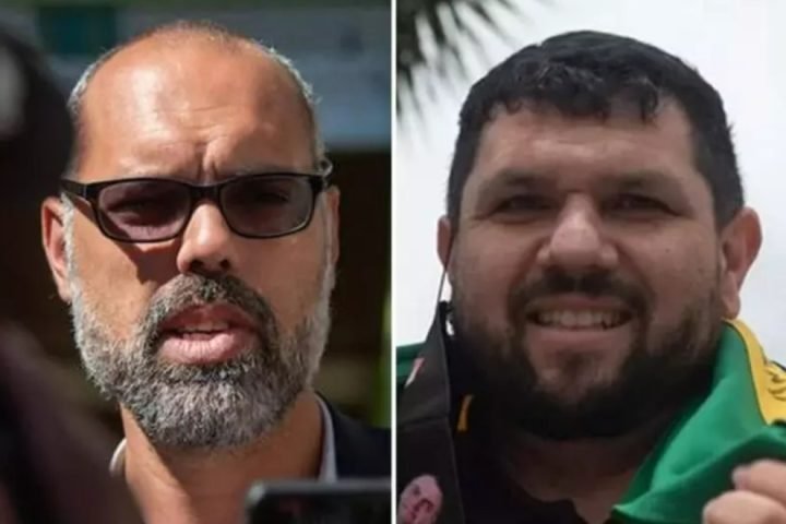 Allan dos Santos e Oswaldo Eustáquio moram atualmente no exterior (colagem)